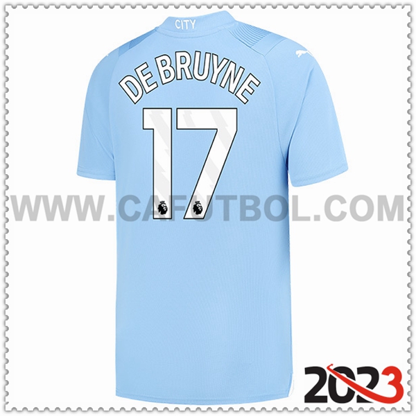 Primera Camiseta Futbol Manchester City DE BRUYNE #17 2023 2024