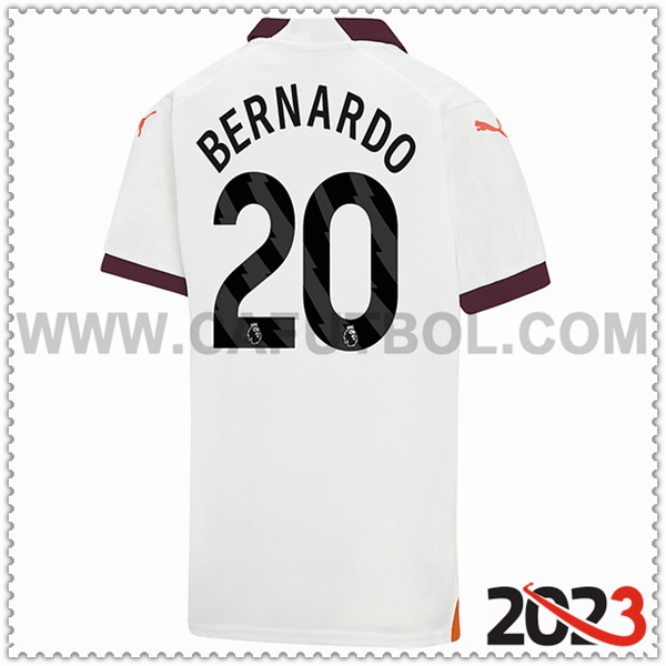 Segunda Camiseta Futbol Manchester City BERNARDO #20 2023 2024