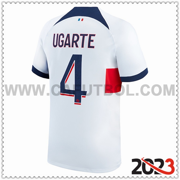 Segunda Camiseta Futbol PSG UGARTE #4 2023 2024