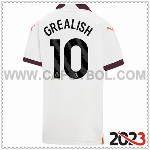 Segunda Camiseta Futbol Manchester City GREALISH #10 2023 2024