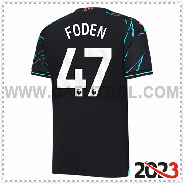 Tercera Camiseta Futbol Manchester City FODEN #47 2023 2024