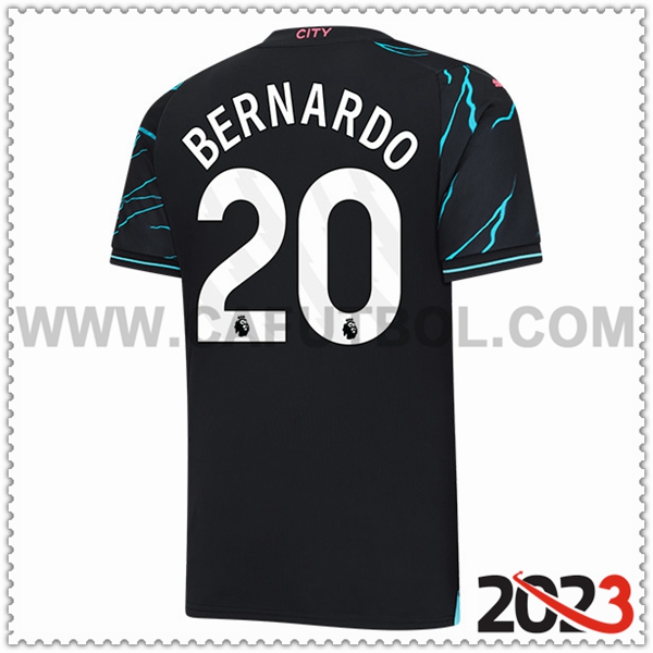 Tercera Camiseta Futbol Manchester City BERNARDO #20 2023 2024