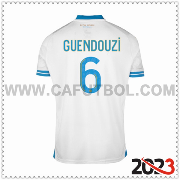 Primera Camiseta Futbol Marsella OM GUENDOUZI #6 2023 2024