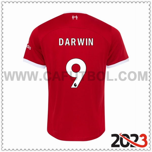 Primera Camiseta Futbol FC Liverpool DARWIN #9 2023 2024