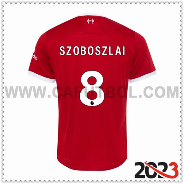 Primera Camiseta Futbol FC Liverpool SZOBOSZLAI #8 2023 2024