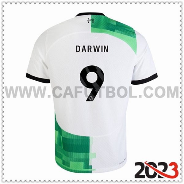 Segunda Camiseta Futbol FC Liverpool DARWIN #9 2023 2024