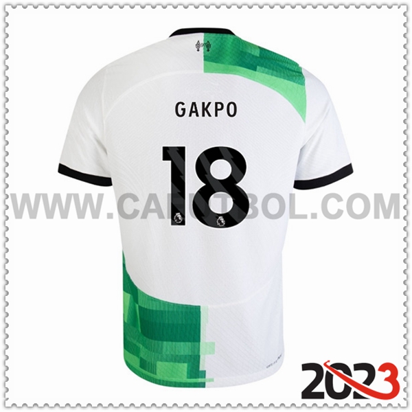 Segunda Camiseta Futbol FC Liverpool GAKPO #18 2023 2024