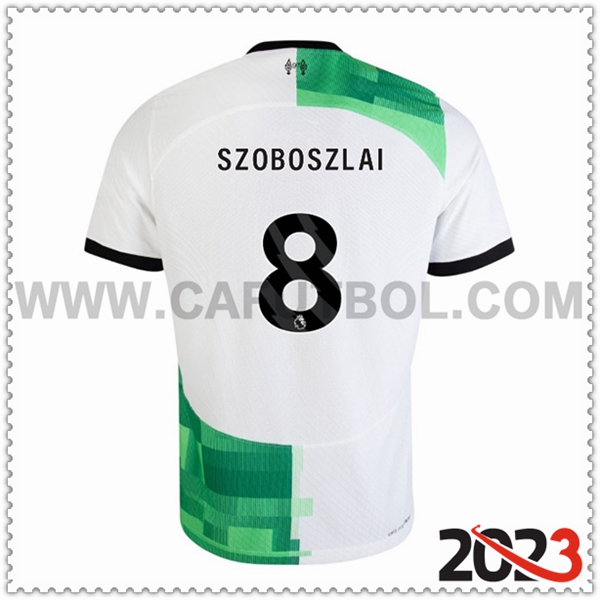 Segunda Camiseta Futbol FC Liverpool SZOBOSZLAI #8 2023 2024