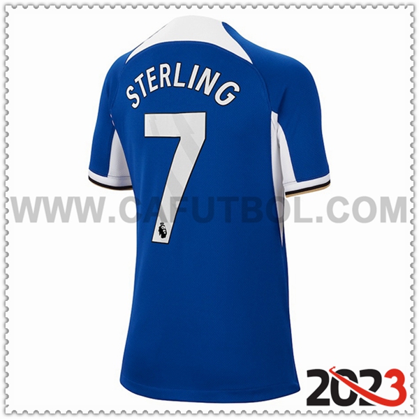 Primera Camiseta Futbol FC Chelsea STERLING #7 2023 2024