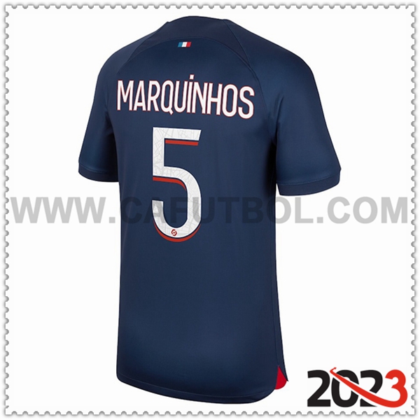 Primera Camiseta Futbol PSG MARQUINHOS #5 2023 2024