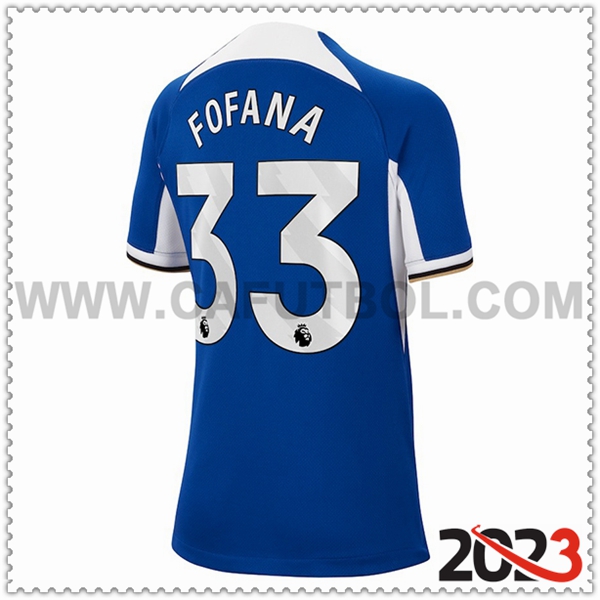 Primera Camiseta Futbol FC Chelsea FOFANA #33 2023 2024