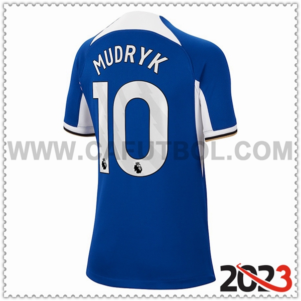 Primera Camiseta Futbol FC Chelsea MUDRYK #10 2023 2024