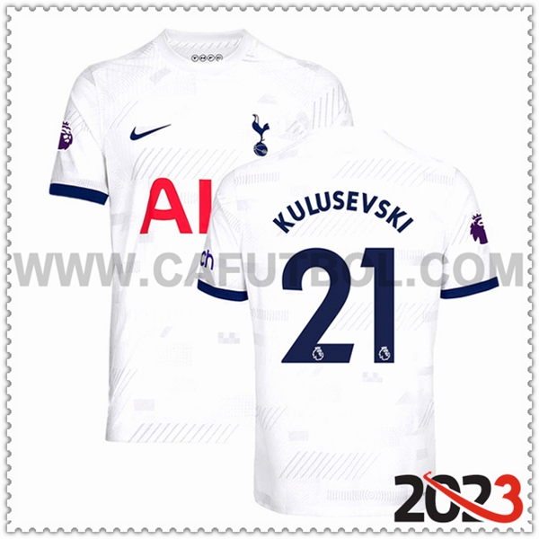 Primera Camiseta Futbol Tottenham Hotspurs KULUSEVSKI #21 2023 2024