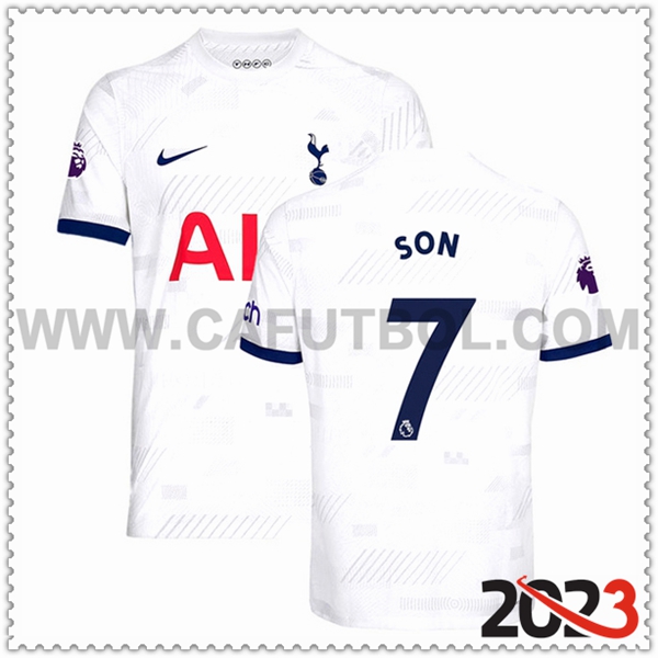 Primera Camiseta Futbol Tottenham Hotspurs SON #7 2023 2024