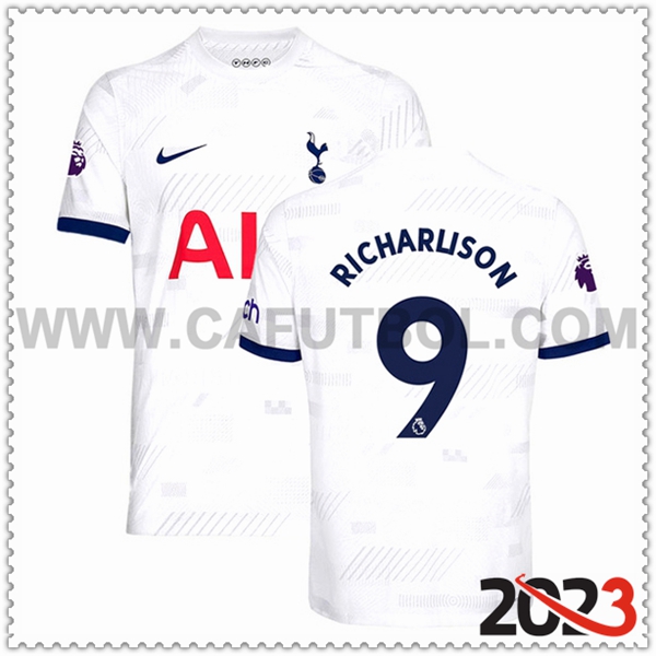 Primera Camiseta Futbol Tottenham Hotspurs RICHARLISON #9 2023 2024