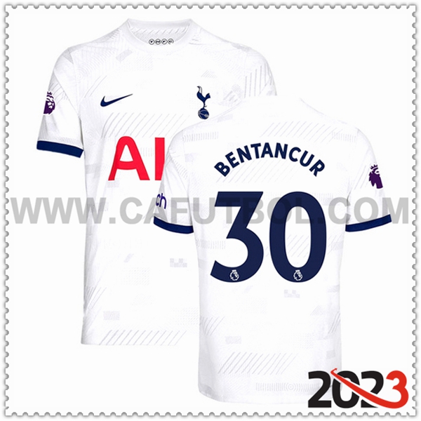 Primera Camiseta Futbol Tottenham Hotspurs BENTANCUR #30 2023 2024