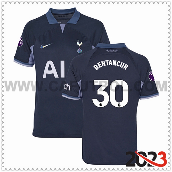 Segunda Camiseta Futbol Tottenham Hotspurs BENTANCUR #30 2023 2024