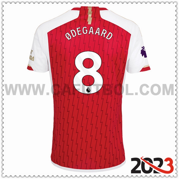 Primera Camiseta Futbol Arsenal ØDEGAARD #8 2023 2024