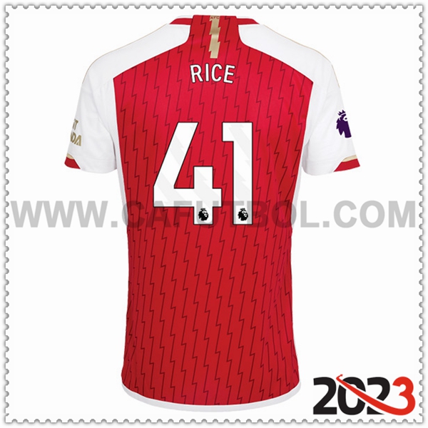 Primera Camiseta Futbol Arsenal RICE #41 2023 2024