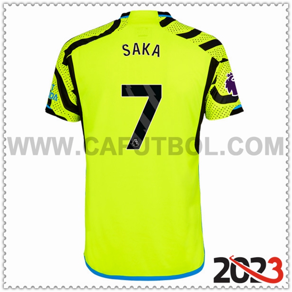 Segunda Camiseta Futbol Arsenal SAKA #7 2023 2024