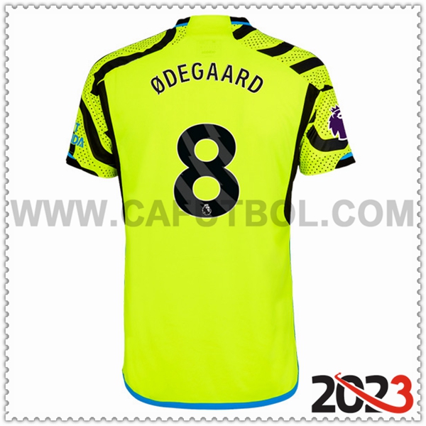 Segunda Camiseta Futbol Arsenal ØDEGAARD #8 2023 2024