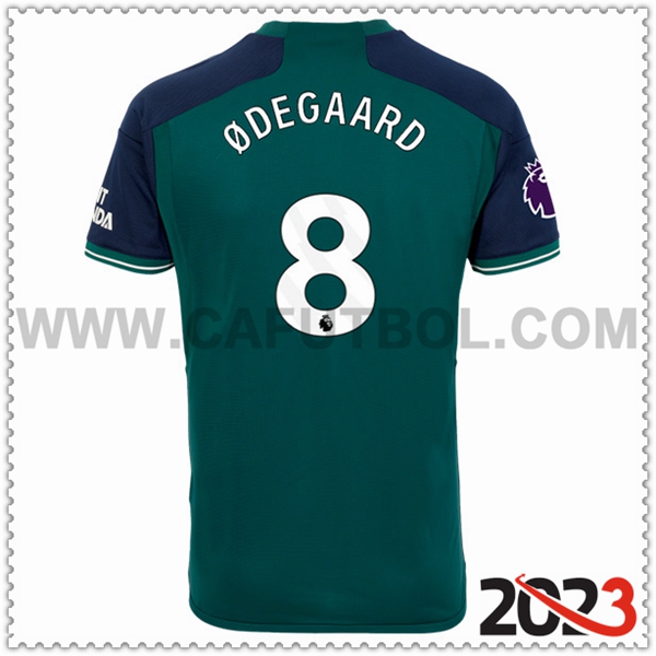 Tercera Camiseta Futbol Arsenal ØDEGAARD #8 2023 2024