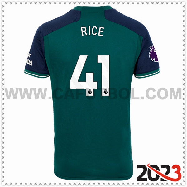 Tercera Camiseta Futbol Arsenal RICE #41 2023 2024