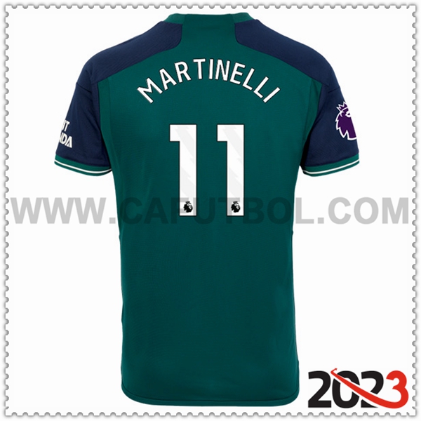 Tercera Camiseta Futbol Arsenal MARTINELLI #11 2023 2024