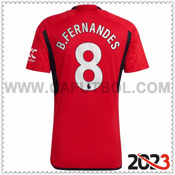 Primera Camiseta Futbol Manchester United B. FERNANDES #8 2023 2024