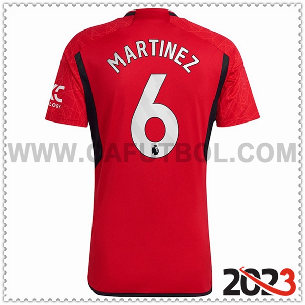 Primera Camiseta Futbol Manchester United MARTINEZ #6 2023 2024