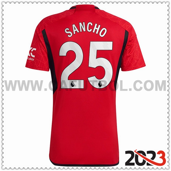 Primera Camiseta Futbol Manchester United SANCHO #25 2023 2024