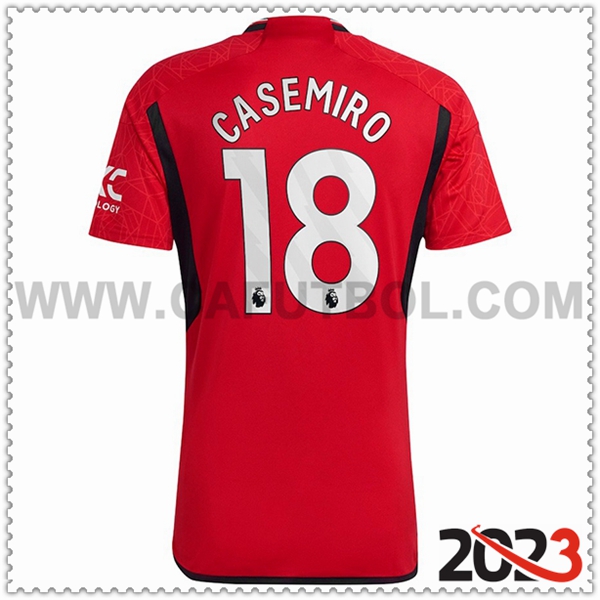 Primera Camiseta Futbol Manchester United CASEMIRO #18 2023 2024