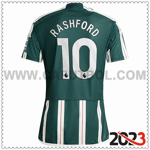 Segunda Camiseta Futbol Manchester United RASHFORD #10 2023 2024