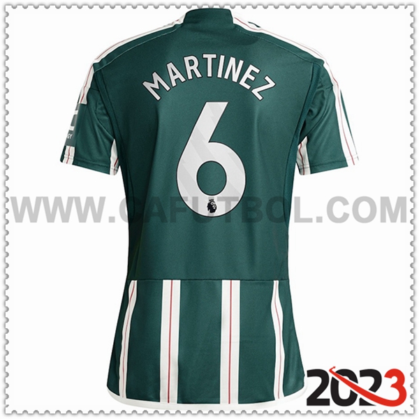 Segunda Camiseta Futbol Manchester United MARTINEZ #6 2023 2024