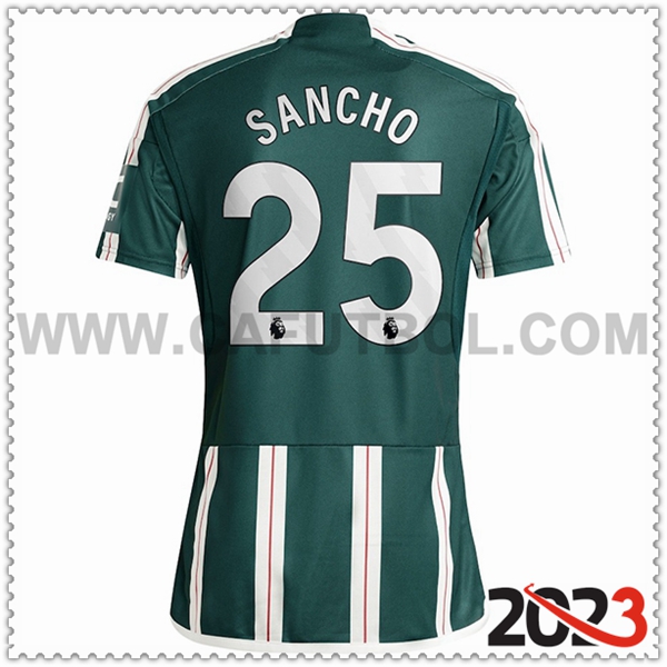 Segunda Camiseta Futbol Manchester United SANCHO #25 2023 2024