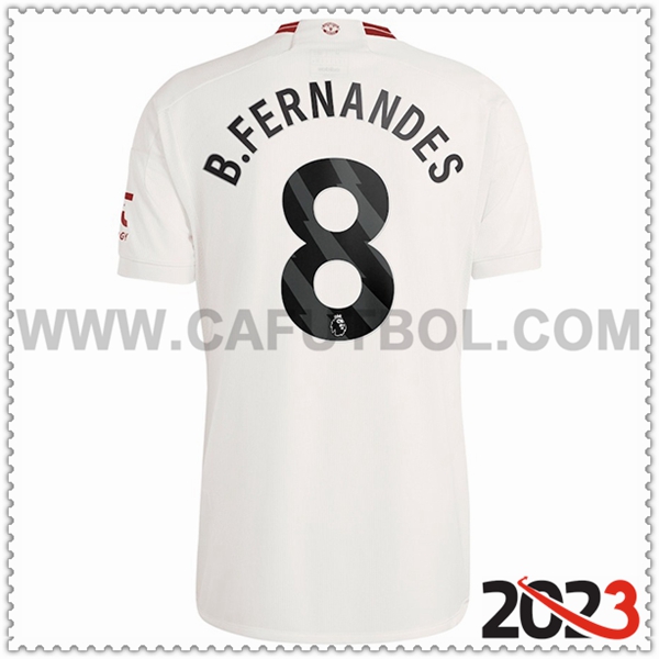 Tercera Camiseta Futbol Manchester United B. FERNANDES #8 2023 2024