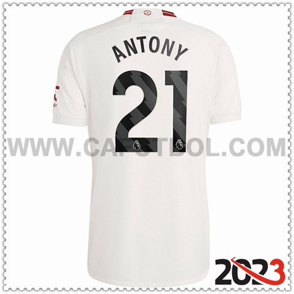 Tercera Camiseta Futbol Manchester United ANTONY #21 2023 2024