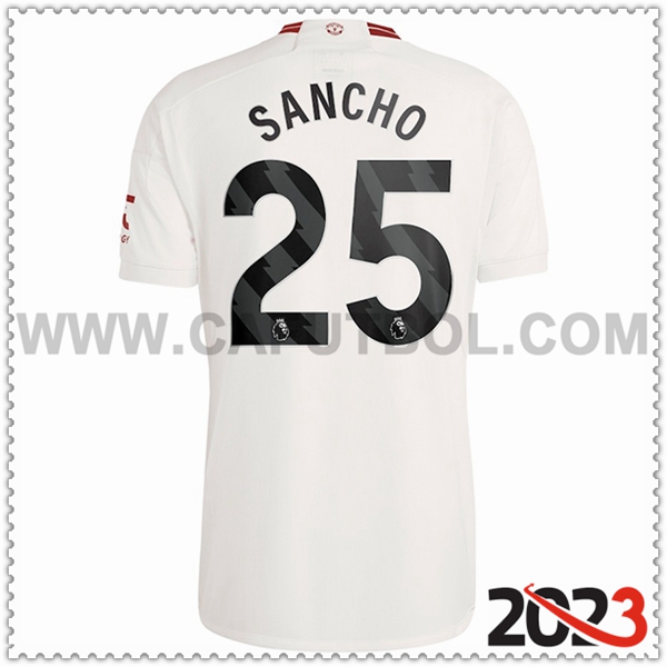 Tercera Camiseta Futbol Manchester United SANCHO #25 2023 2024