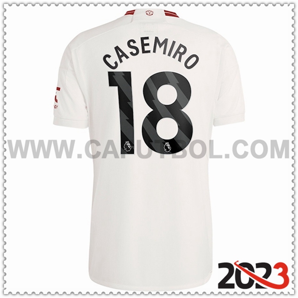 Tercera Camiseta Futbol Manchester United CASEMIRO #18 2023 2024