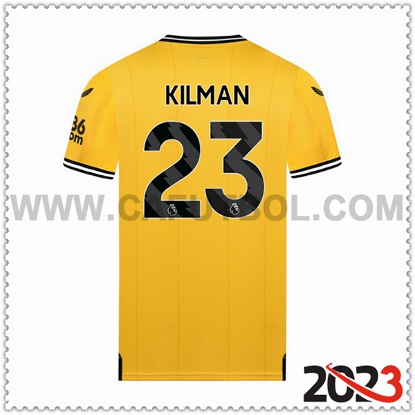 Primera Camiseta Futbol Wolves KILMAN #23 2023 2024