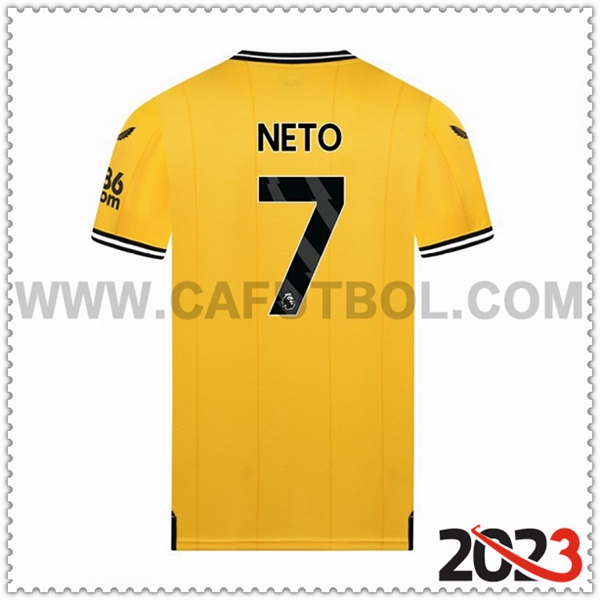 Primera Camiseta Futbol Wolves NETO #7 2023 2024