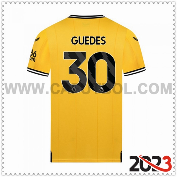 Primera Camiseta Futbol Wolves GUEDES #30 2023 2024