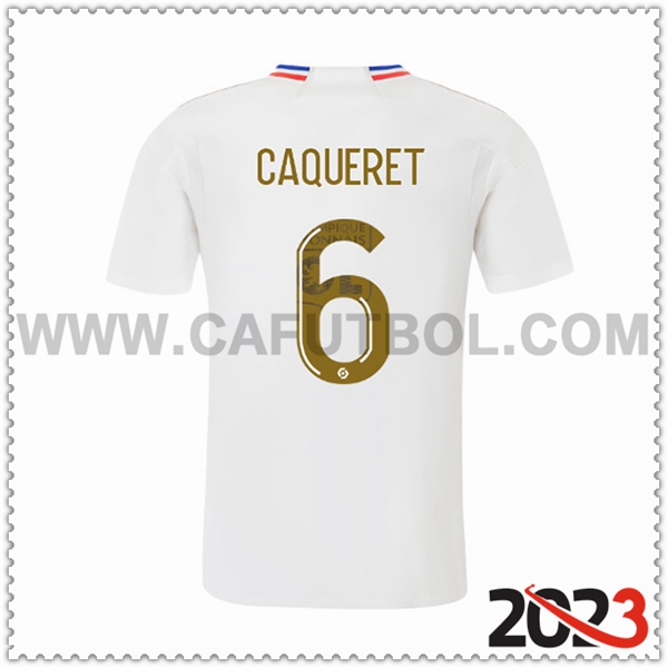 Primera Camiseta Futbol Lyon OL CAQUERET #6 2023 2024