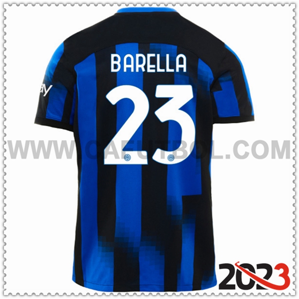 Primera Camiseta Futbol Inter Milan BARELLA #23 2023 2024