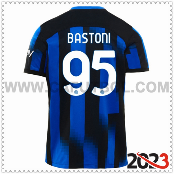 Primera Camiseta Futbol Inter Milan BASTONI #95 2023 2024