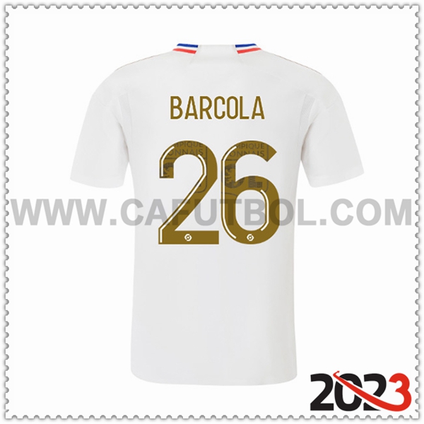 Primera Camiseta Futbol Lyon OL BARCOLA #26 2023 2024