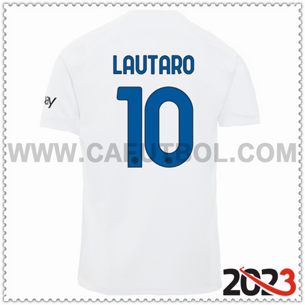 Segunda Camiseta Futbol Inter Milan LAUTARO #10 2023 2024