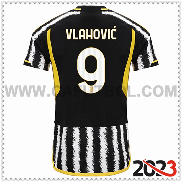 Primera Camiseta Futbol Juventus VLAHOVIC #9 2023 2024