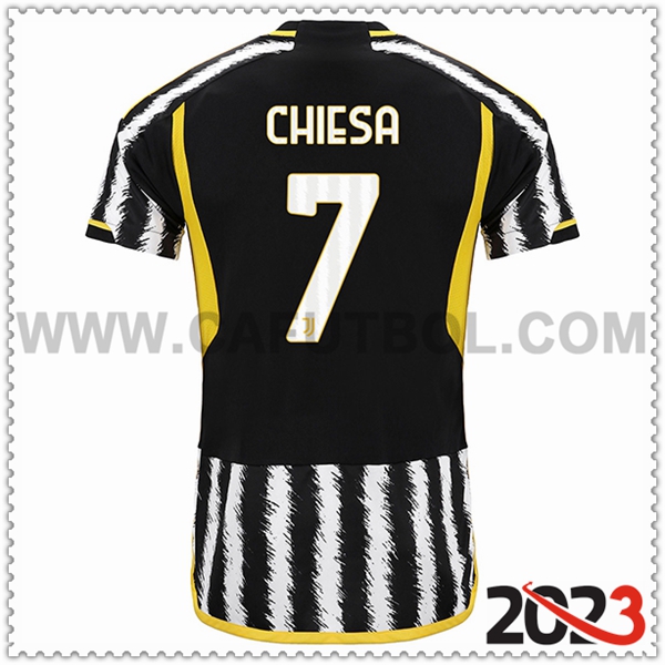 Primera Camiseta Futbol Juventus CHIESA #7 2023 2024