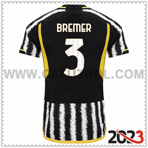 Primera Camiseta Futbol Juventus BREMER #3 2023 2024